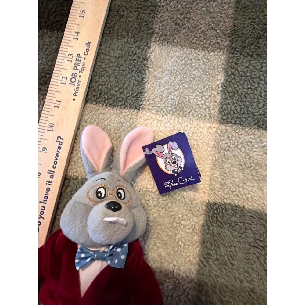 Roger Clayton Bunny Plush Give Kids The World Village Gray Rabbit Tuxedo 10